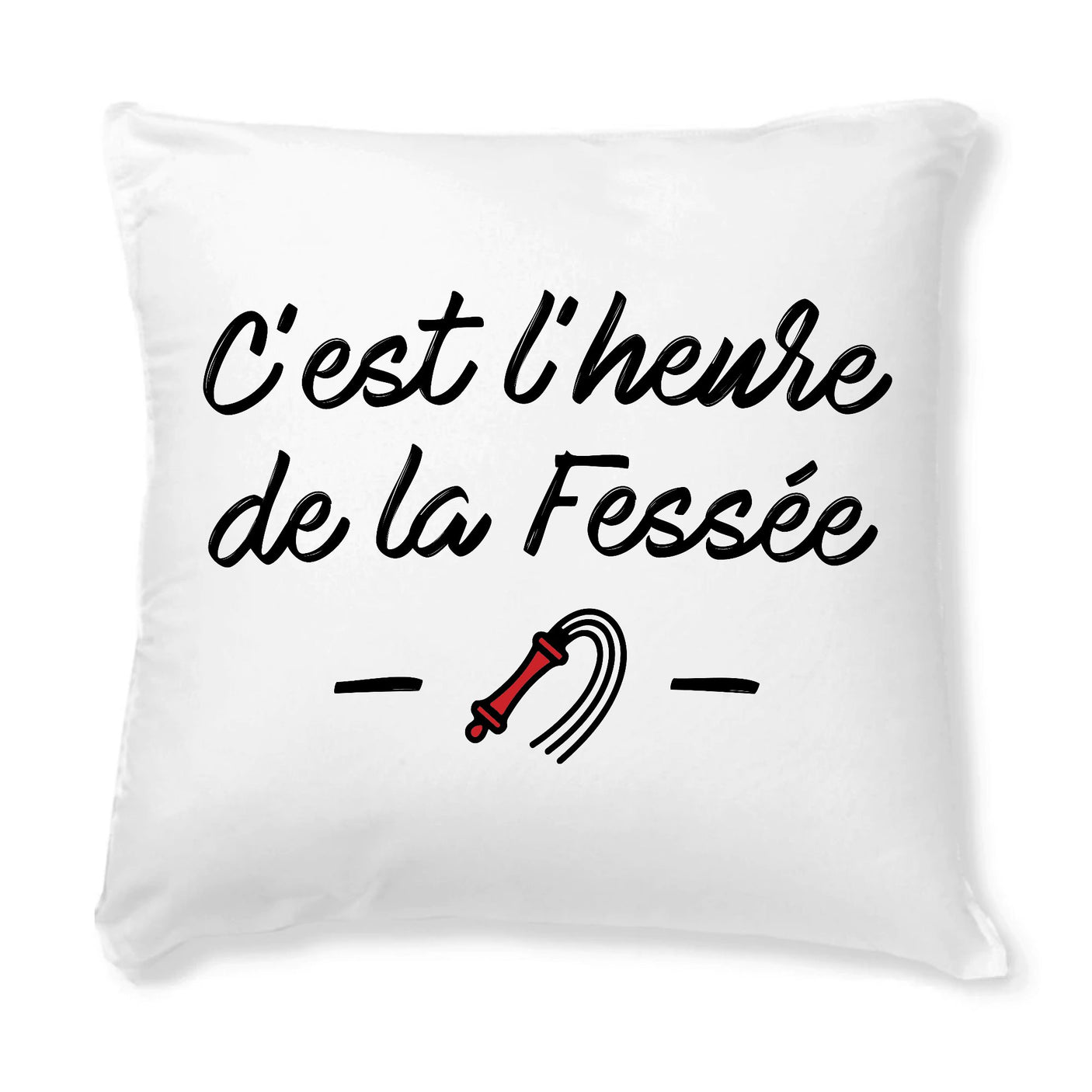 Coussin C'est l'heure de la fessée 