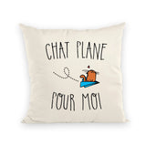 Coussin Chat plane pour moi 