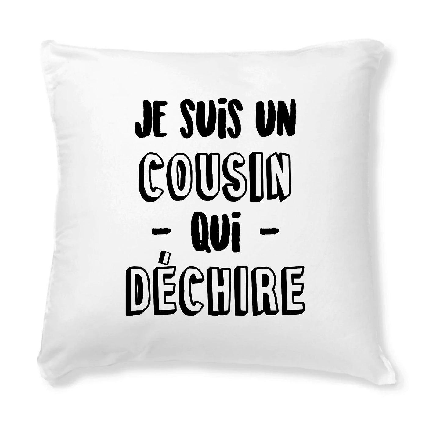Coussin Cousin qui déchire 