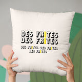 Coussin Des frites des frites Beige