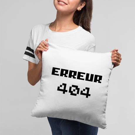 Coussin Erreur 404 Blanc