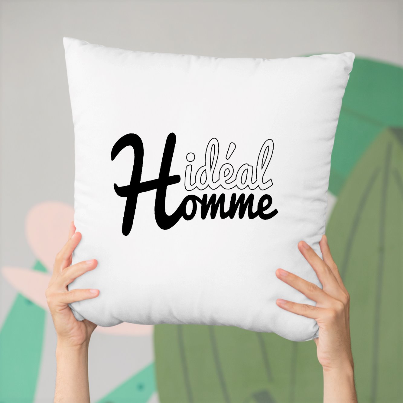 Coussin Homme idéal Blanc