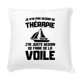 Coussin Je n'ai pas besoin de thérapie juste de voile 