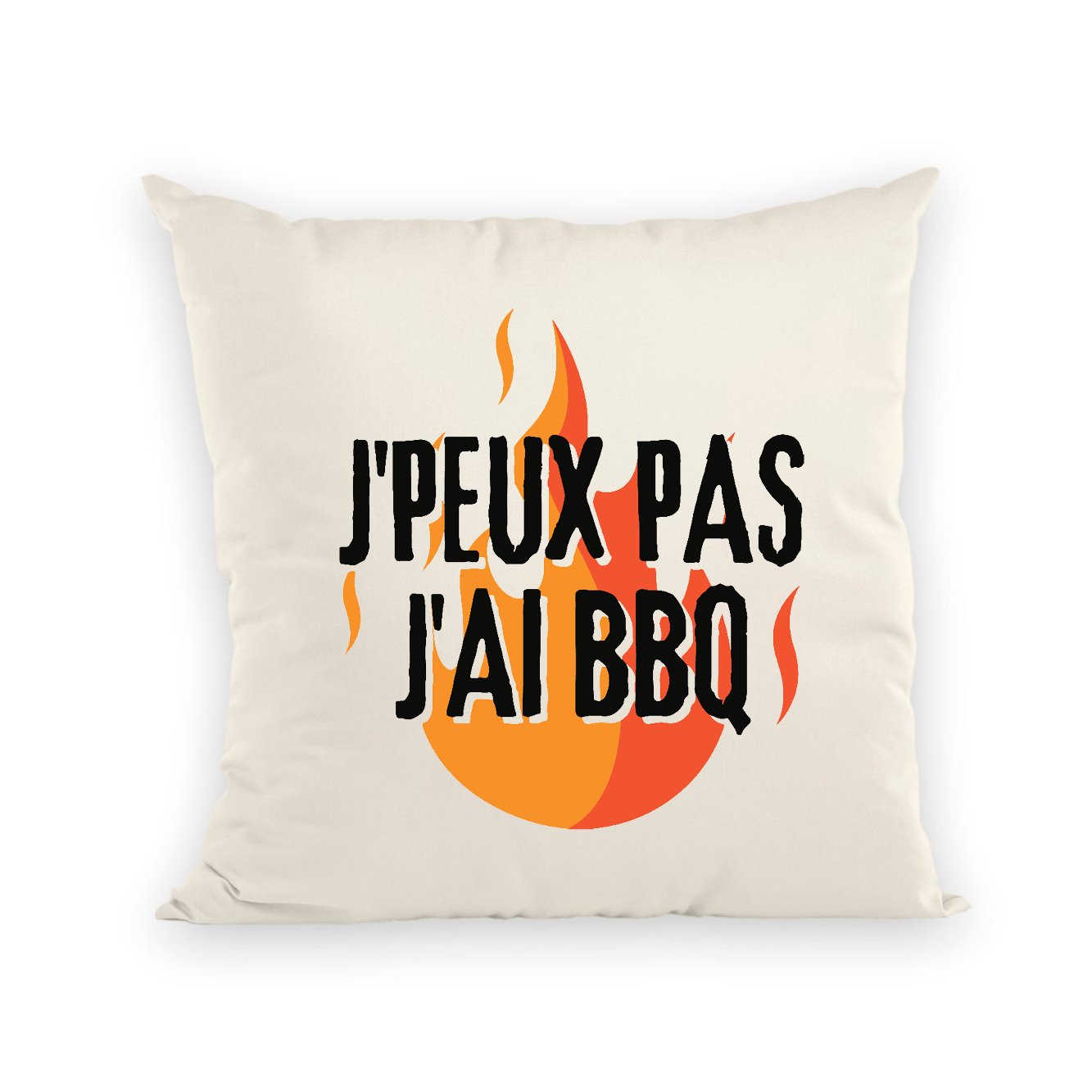 Coussin J'peux pas j'ai barbecue 