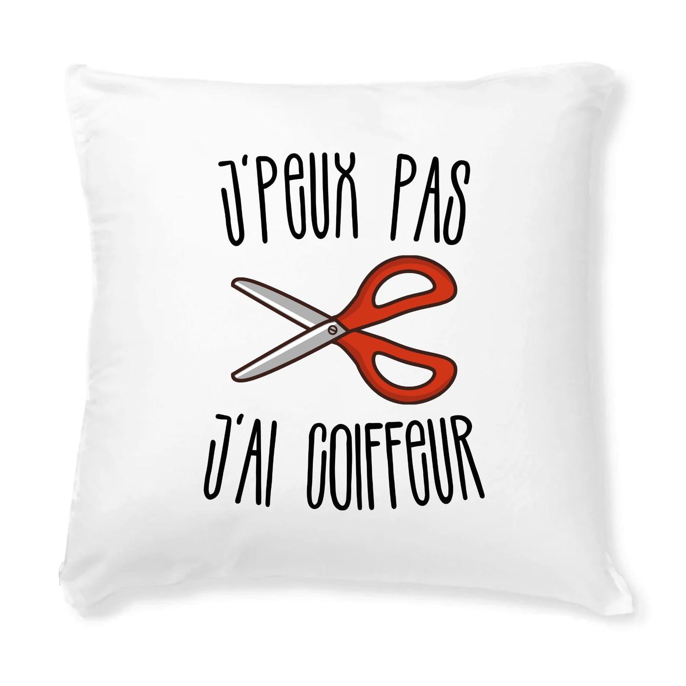Coussin J'peux pas j'ai coiffeur 
