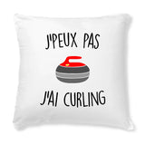 Coussin J'peux pas j'ai curling 