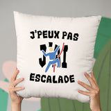 Coussin J'peux pas j'ai escalade Beige