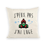 Coussin J'peux pas j'ai luge 