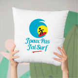 Coussin J'peux pas j'ai surf Blanc