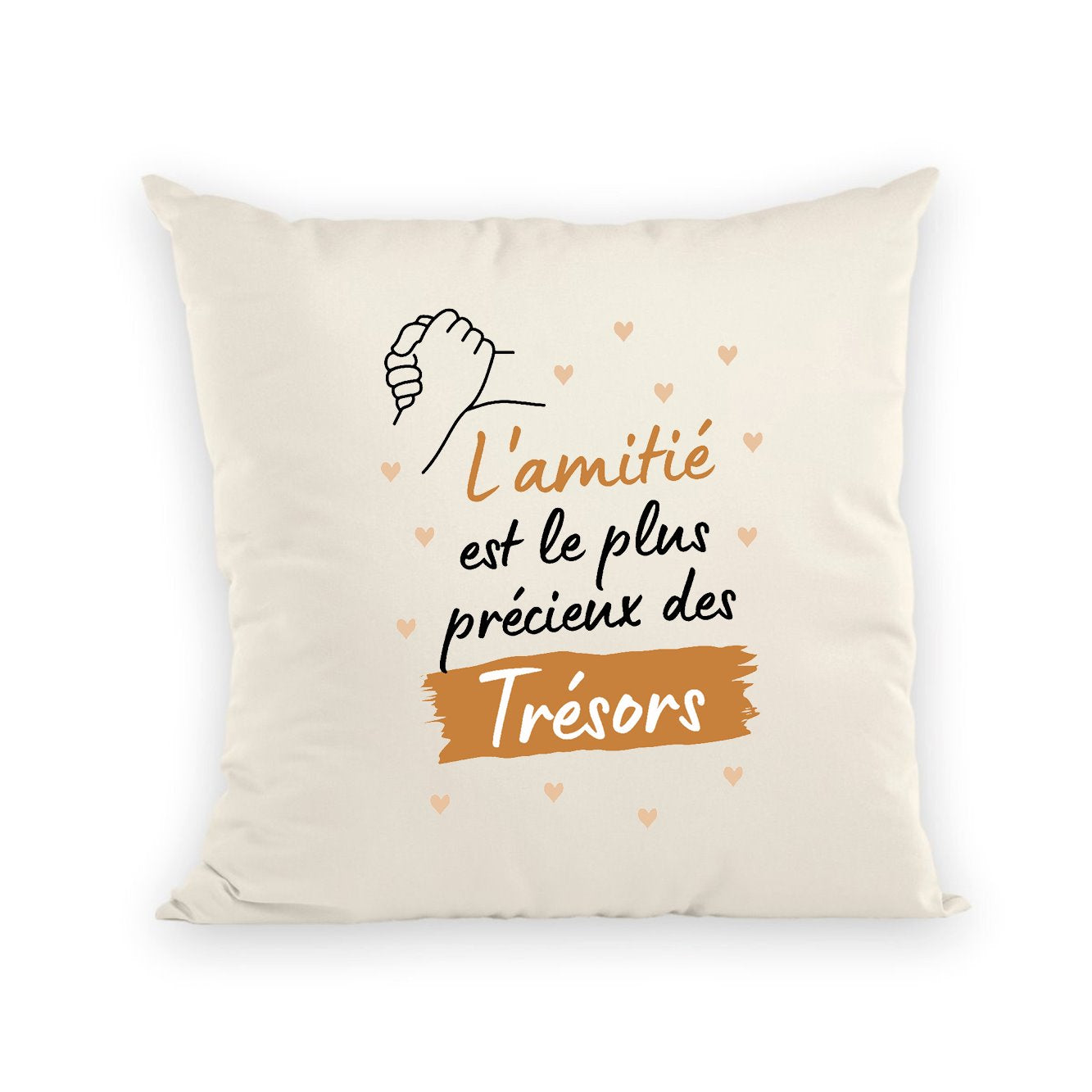 Coussin L'amitié le plus précieux des trésors 