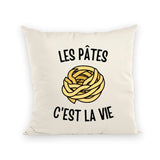 Coussin Les pâtes c'est la vie 