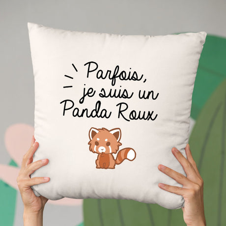 Coussin Panda roux Beige