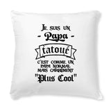 Coussin Papa tatoué 