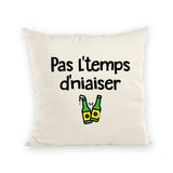 Coussin Pas l'temps d'niaiser 