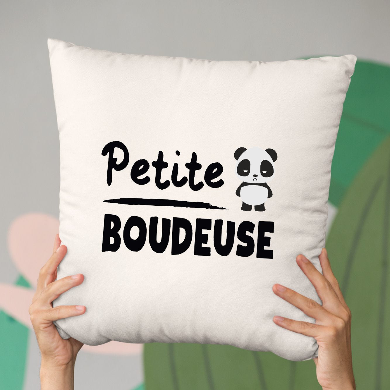 Coussin Petite boudeuse Beige