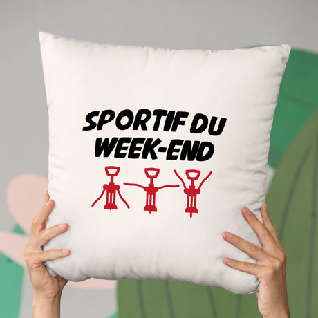 Coussin Sportif du week-end Beige