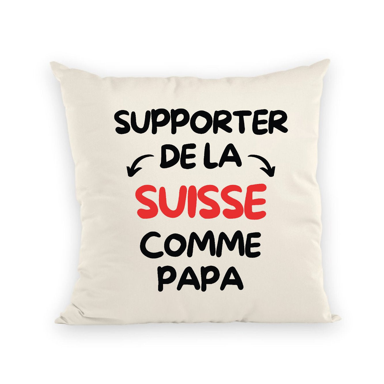 Coussin Supporter de la Suisse comme papa 
