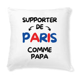 Coussin Supporter de Paris comme papa 