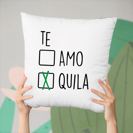 Coussin Te amo tequila Blanc