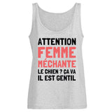 Débardeur Femme Attention femme méchante 