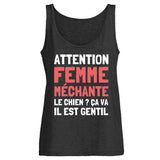 Débardeur Femme Attention femme méchante 