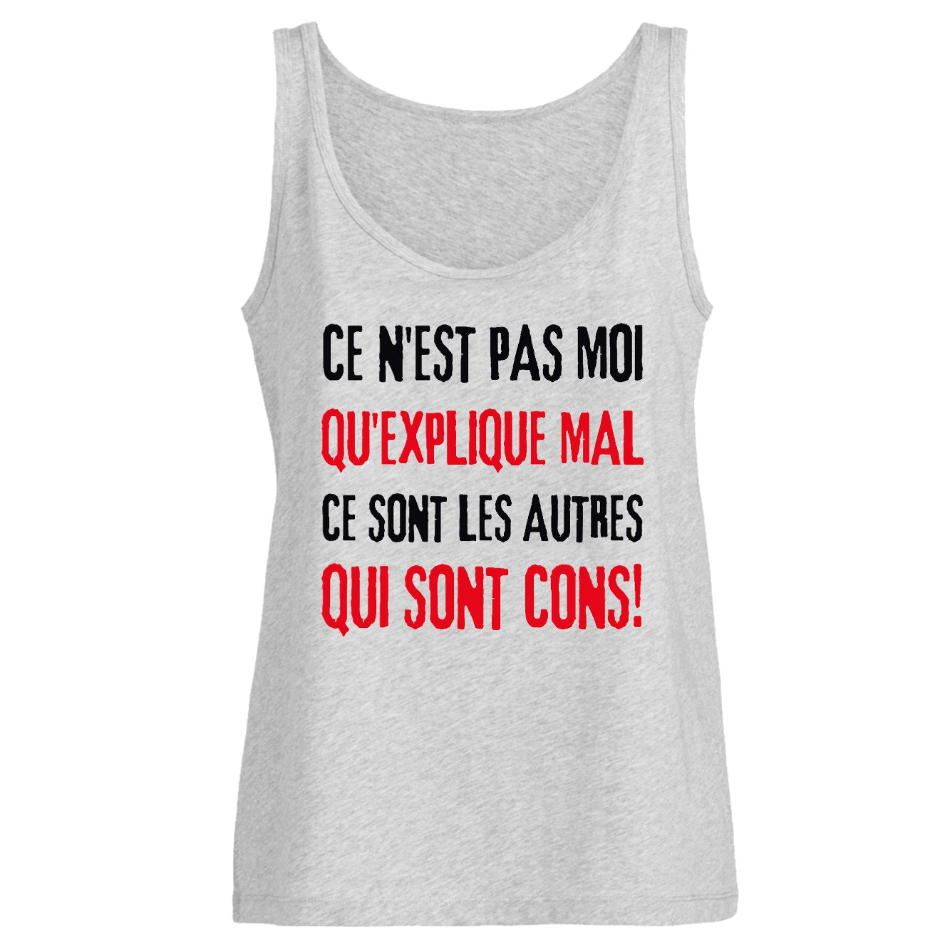 Débardeur Femme Ce n'est pas moi qui explique mal 