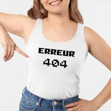 Débardeur Femme Erreur 404 Blanc