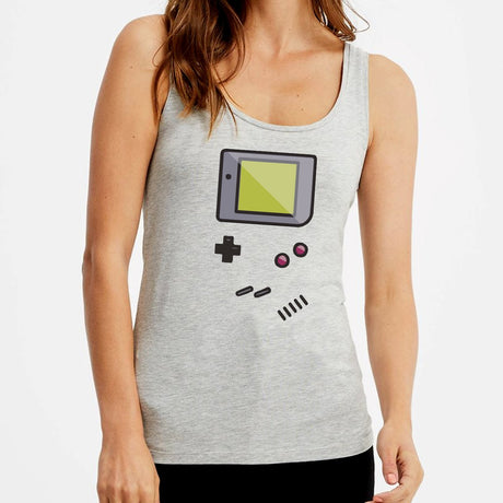 Débardeur Femme Game Boy Gris