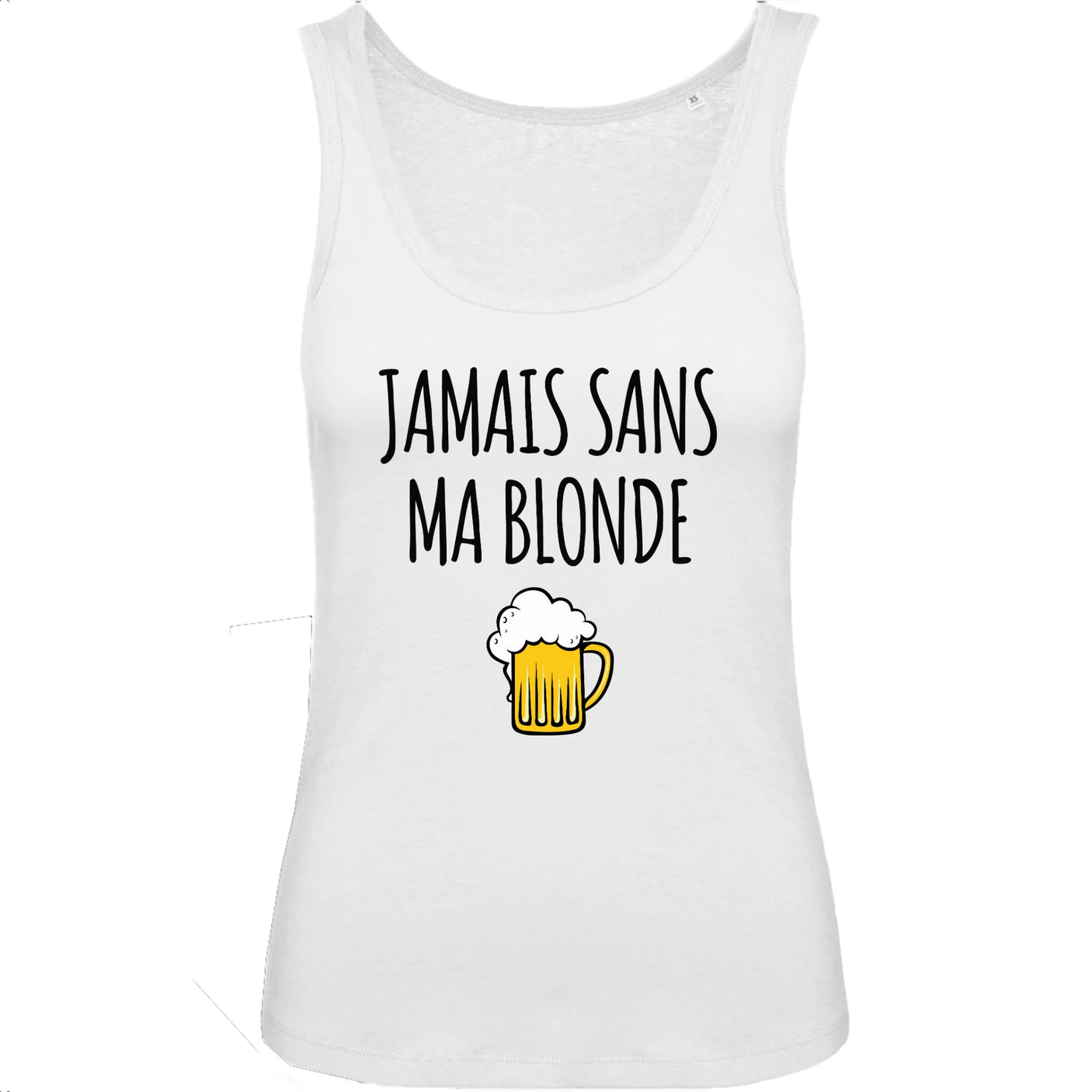 Débardeur Femme Jamais sans ma blonde 