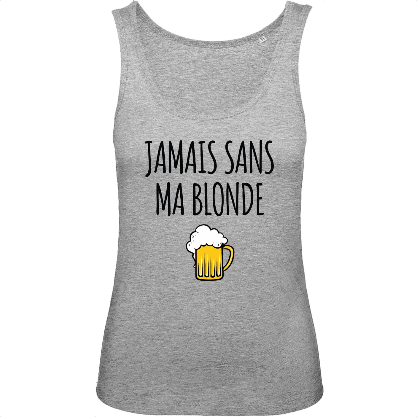 Débardeur Femme Jamais sans ma blonde 