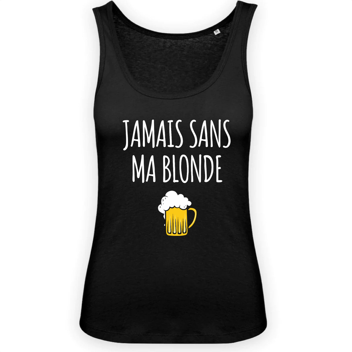 Débardeur Femme Jamais sans ma blonde 