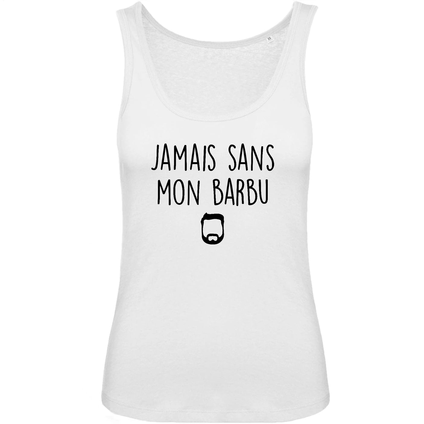 Débardeur Femme Jamais sans mon barbu 