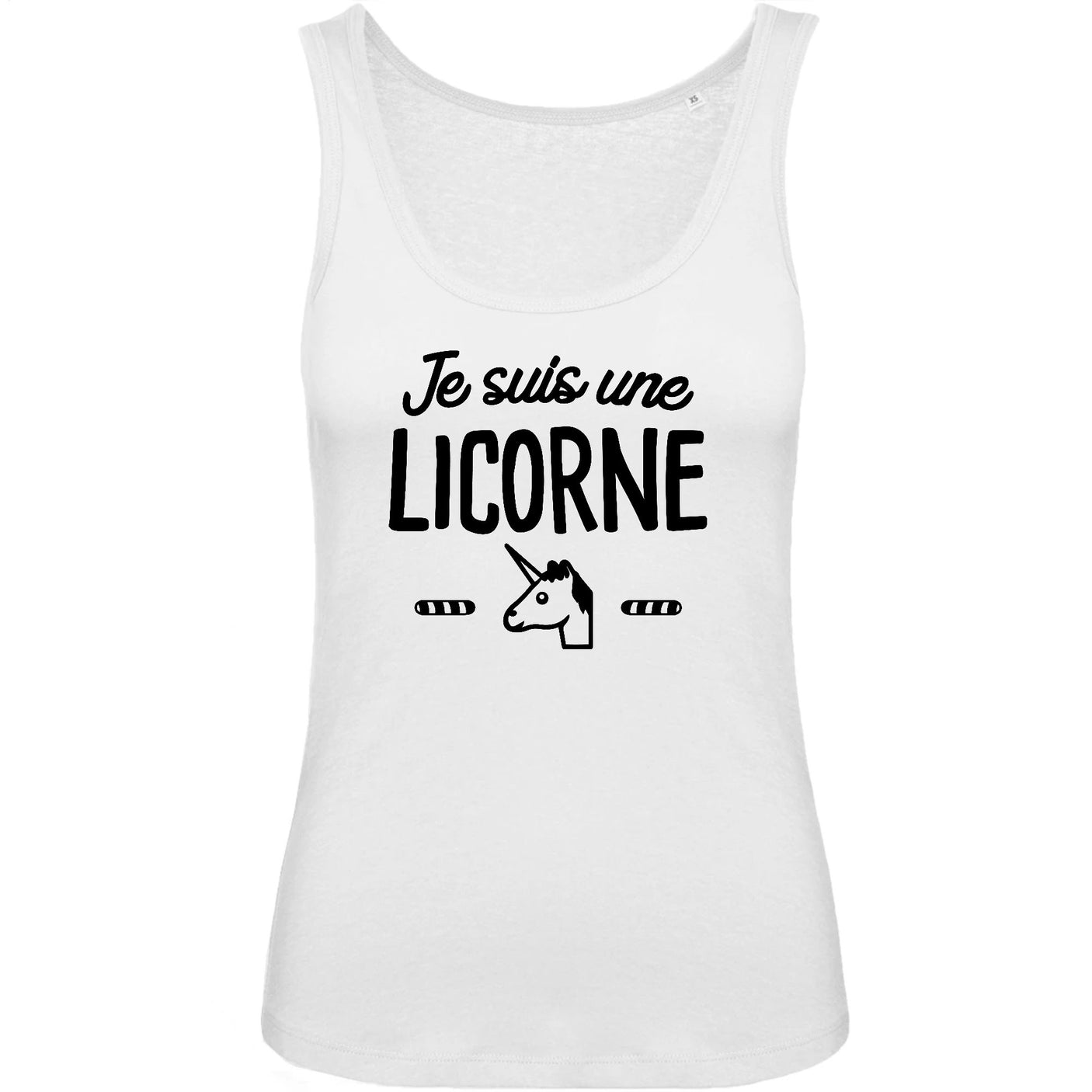 Débardeur Femme Je suis une licorne 