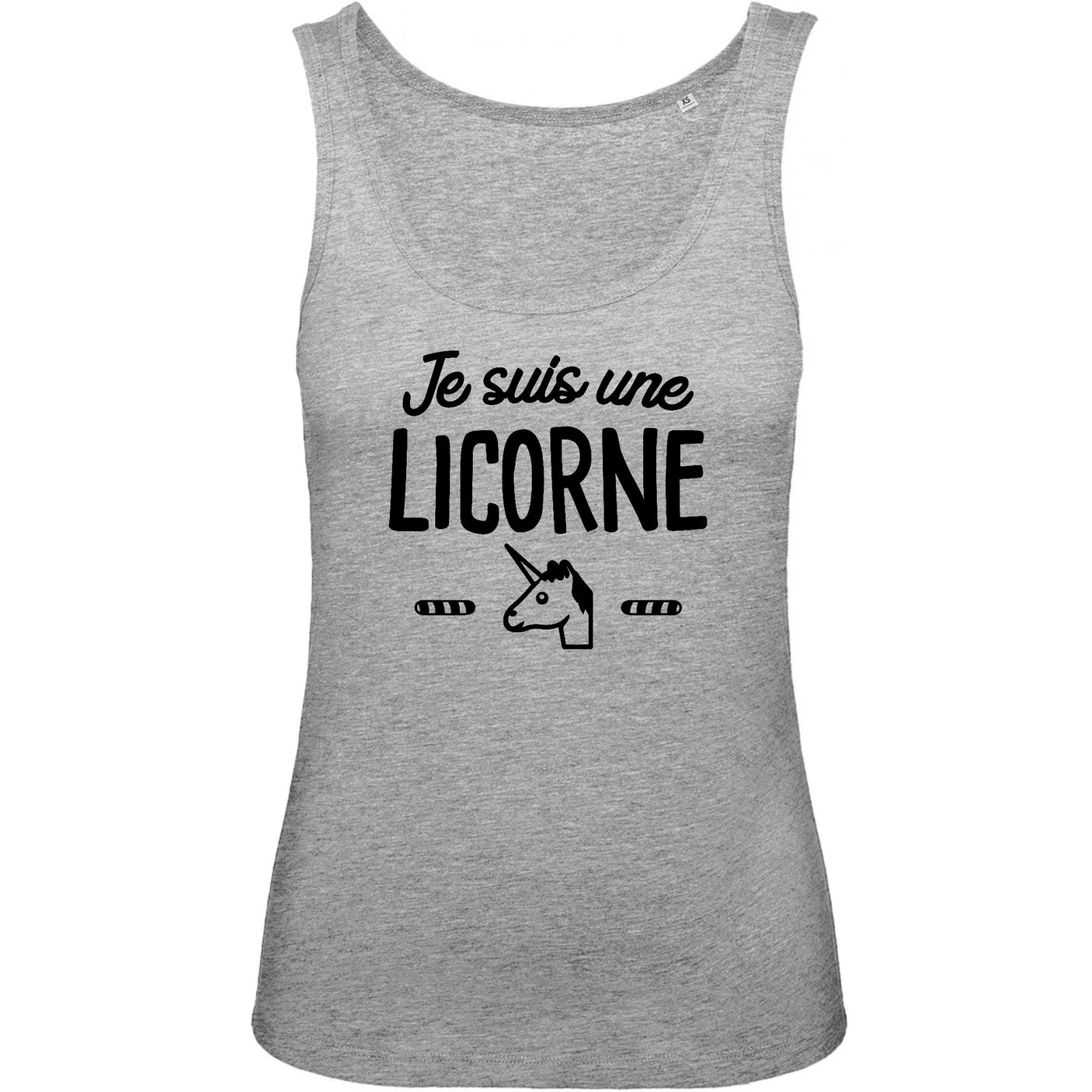 Débardeur Femme Je suis une licorne 