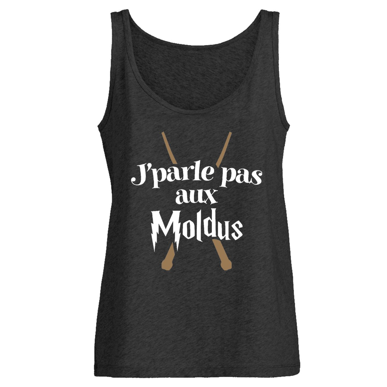 Débardeur Femme J'parle pas aux Moldus 