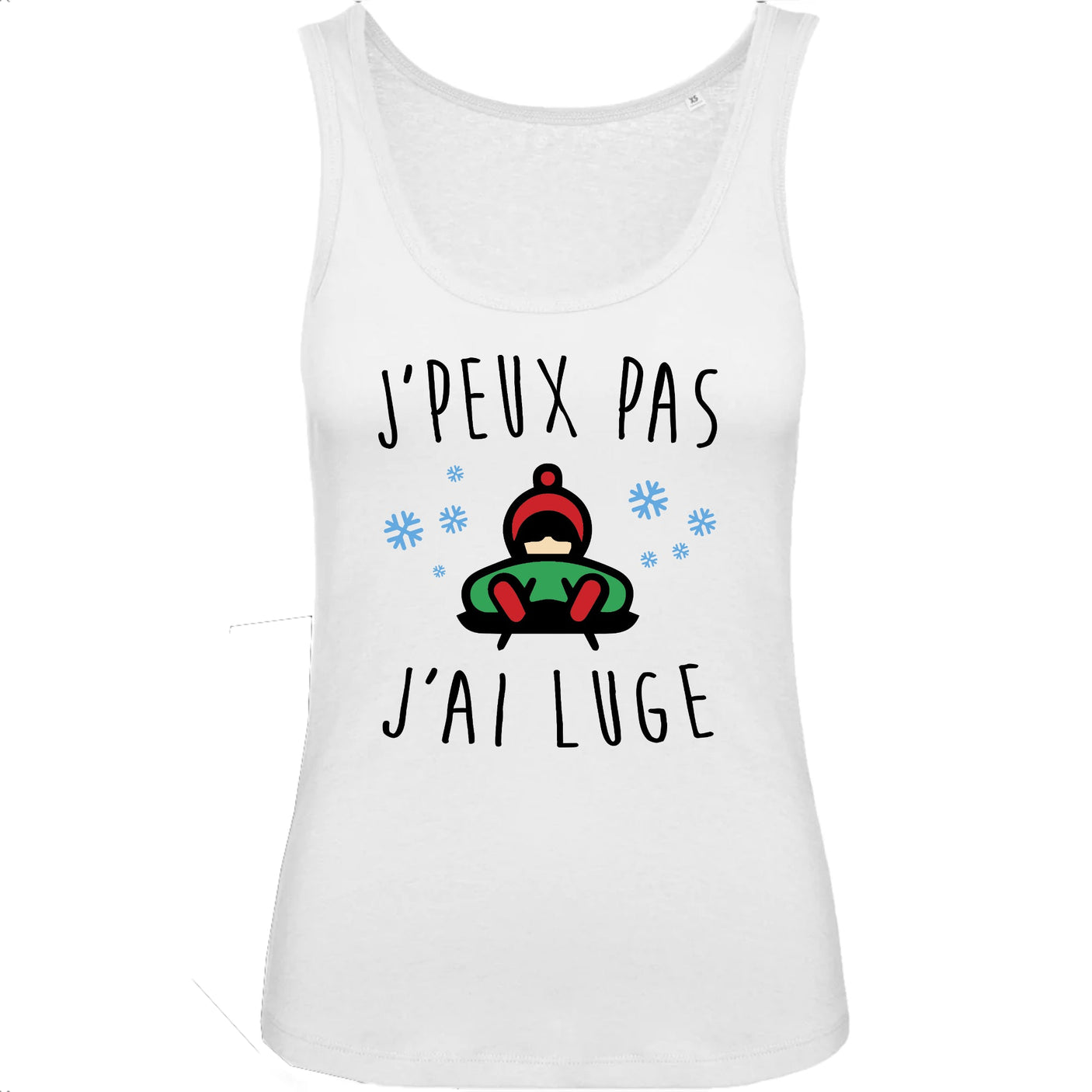 Débardeur Femme J'peux pas j'ai luge 