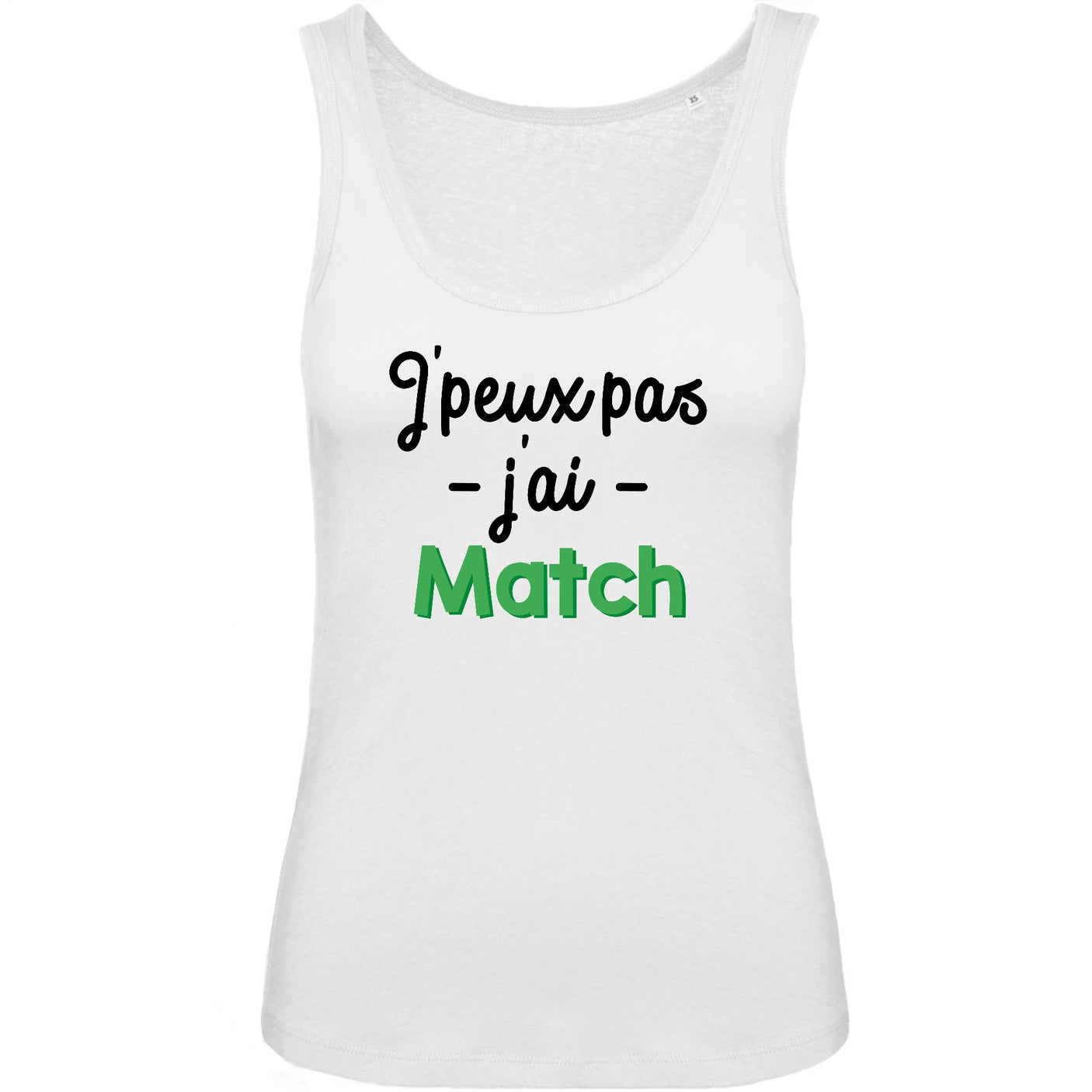 Débardeur Femme J'peux pas j'ai match 