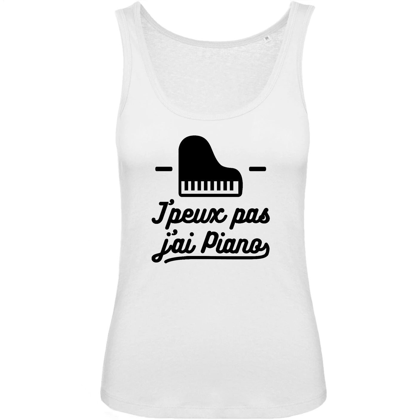 Débardeur Femme J'peux pas j'ai piano 