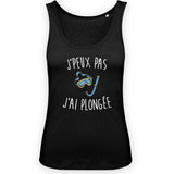 Débardeur Femme J'peux pas j'ai plongée 