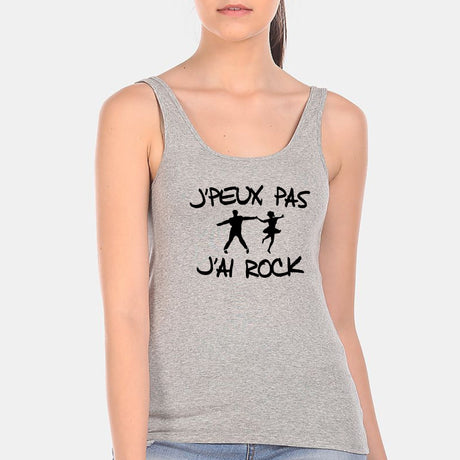 Débardeur Femme J'peux pas j'ai rock Gris