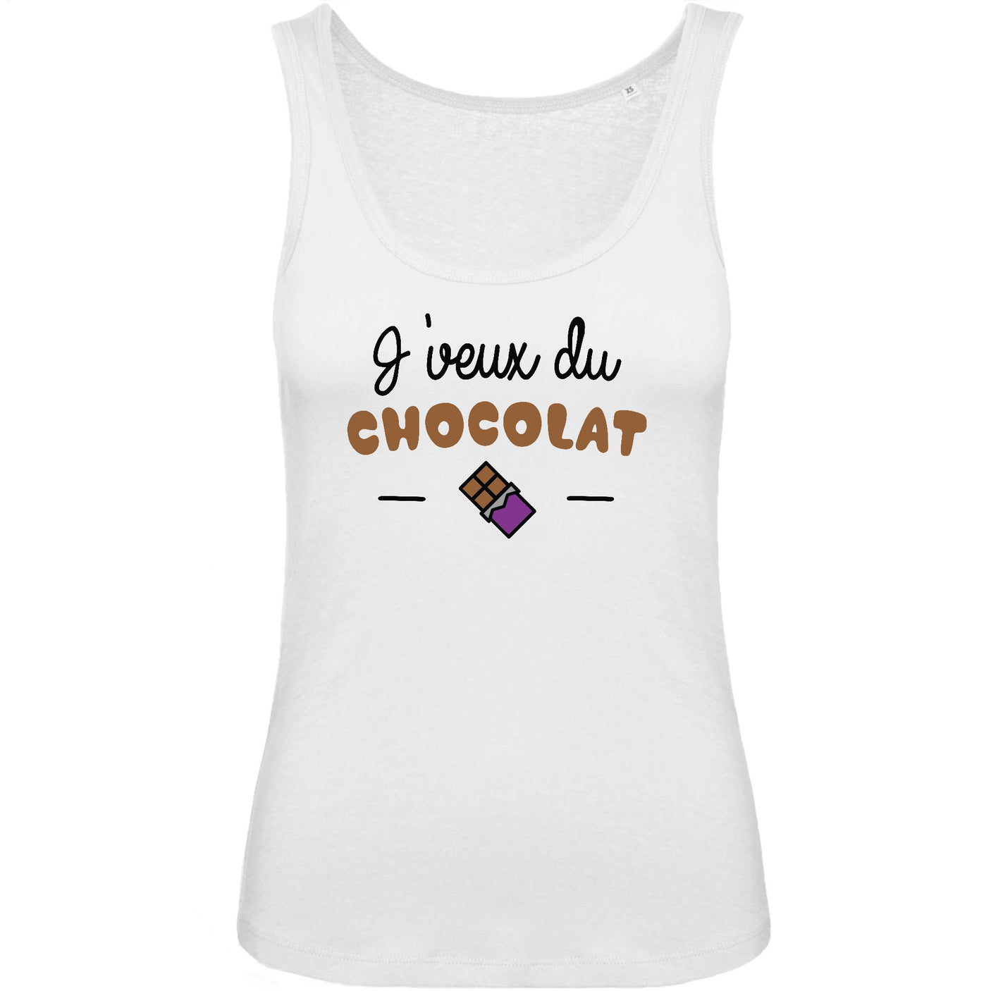 Débardeur Femme J'veux du chocolat 