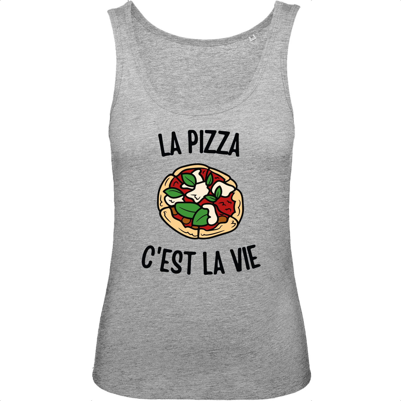 Débardeur Femme La pizza c'est la vie 