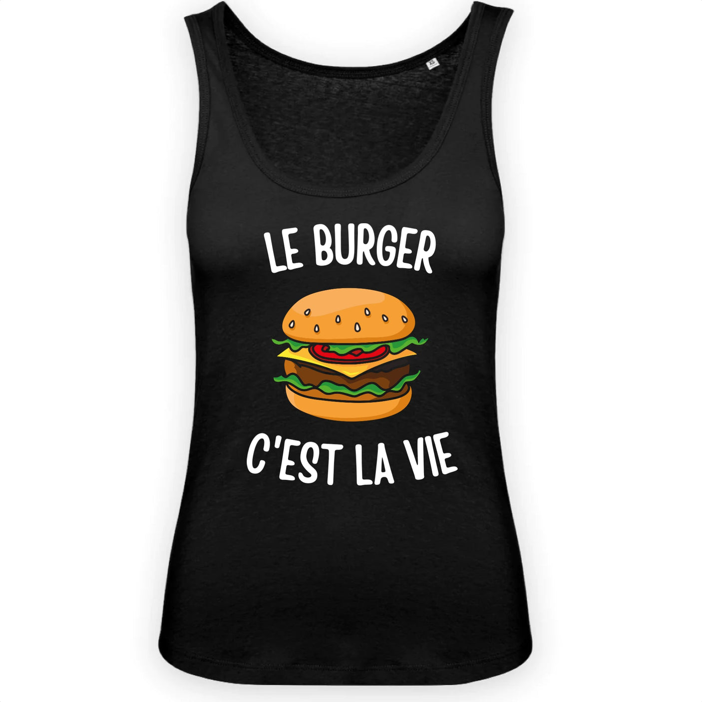 Débardeur Femme Le burger c'est la vie 