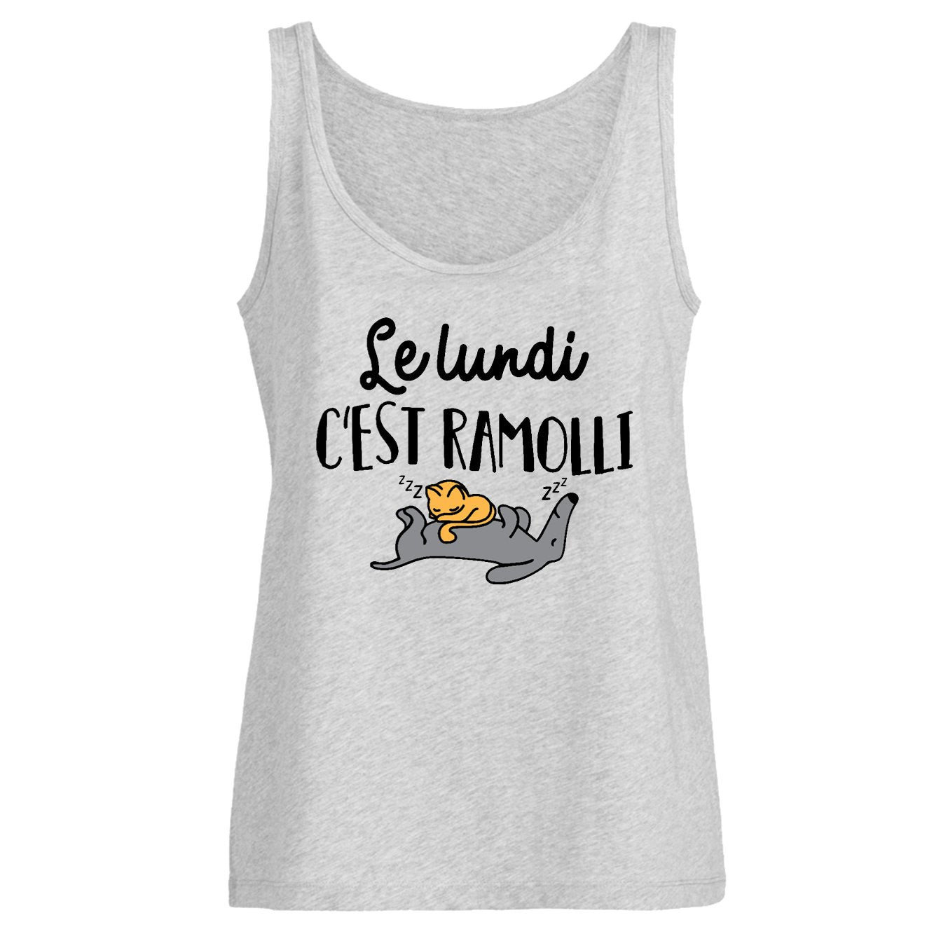 Débardeur Femme Le lundi c'est ramolli 
