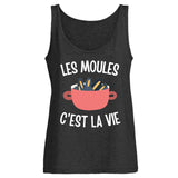 Débardeur Femme Les moules c'est la vie 