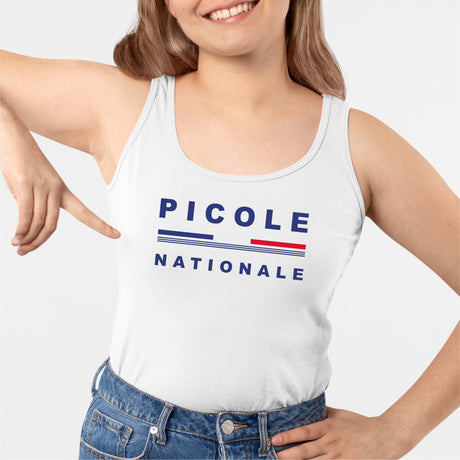 Débardeur Femme Picole Nationale Blanc