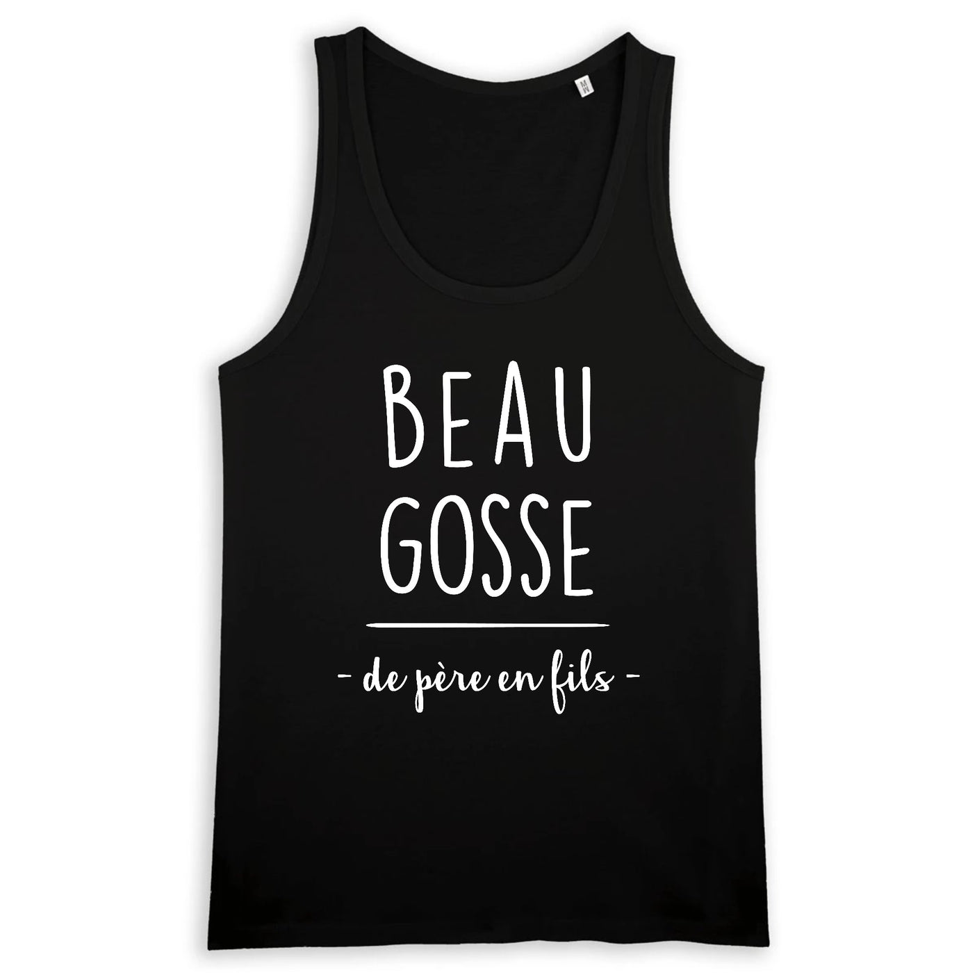 Débardeur Homme Beau gosse de père en fils 