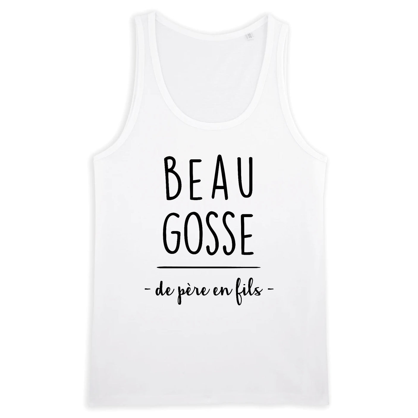 Débardeur Homme Beau gosse de père en fils 