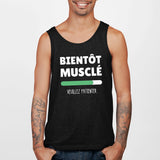 Débardeur Homme Bientôt musclé Noir