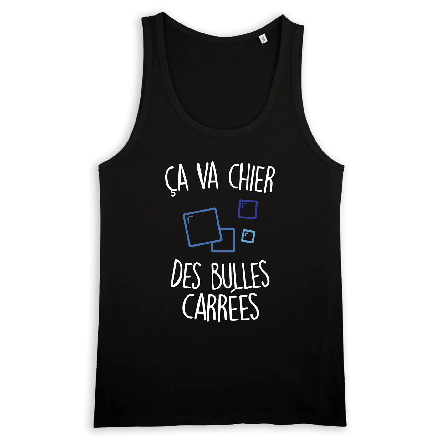 Débardeur Homme Ça va chier des bulles carrées 